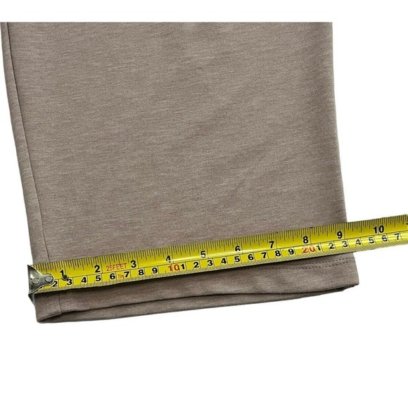 LOGO Lounge by Lori Goldstein Pull On Knit Crop Wide Leg Pants Beige Pockets 1X - Picture 11 of 11
